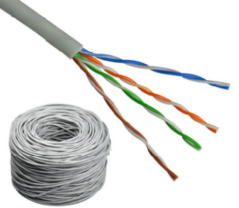 Protección del medio ambiente del cable de Ethernet de UTP Cat5e 24awg de la prueba de la platija el 1000ft