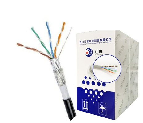 4 pares de Cat5e SFTP del CABLE LAN LSZH MDPE de Ethernet del cable SFTP de la chaqueta del doble
